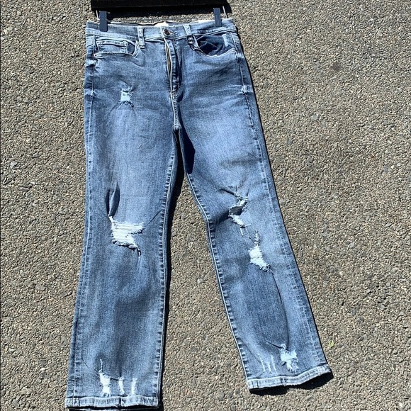 High Rise Straight Leg Jeans - Picture 1 of 3